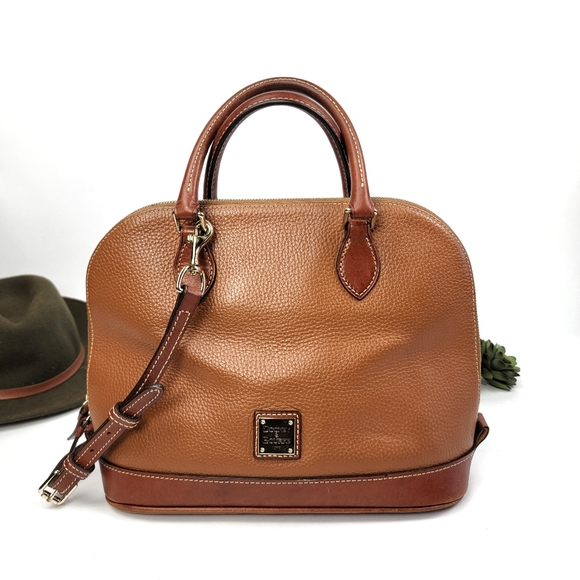 Dooney & Bourke Handbags - Dooney & Bourke Pebble Grain Zip Zip Satchel